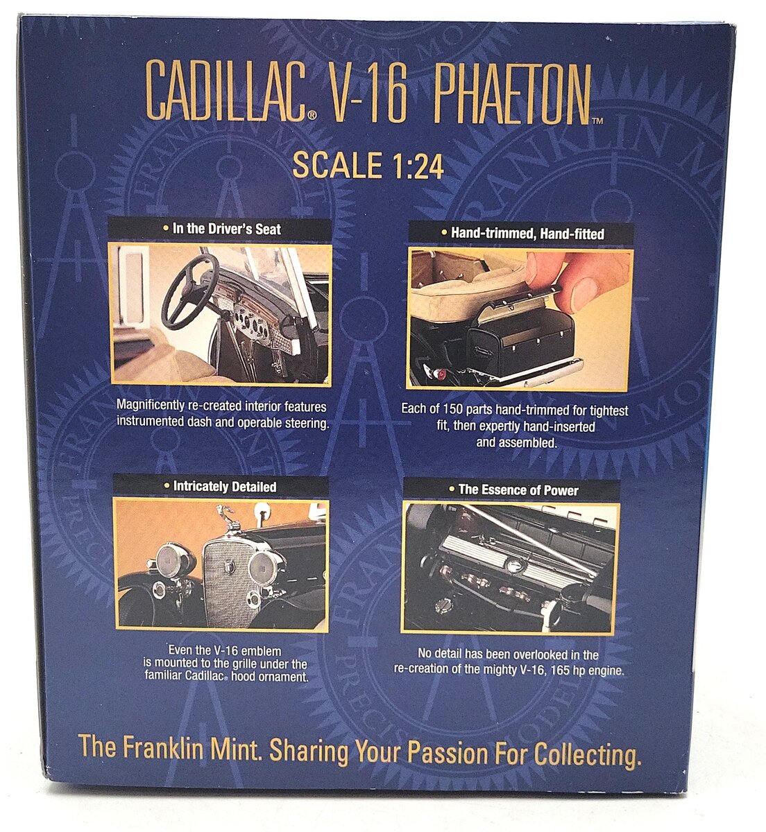 Franklin Mint B11A182 1:24 Diecast Elliot Ness 1932 Cadillac V-16 Phaeton EX/Box