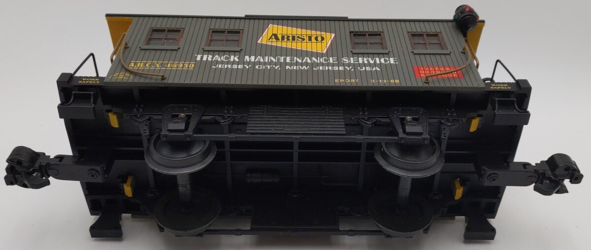 Aristo-Craft 46950 G Track Maint. Service Car/Track Cleaning Car - Metal Wheels VG