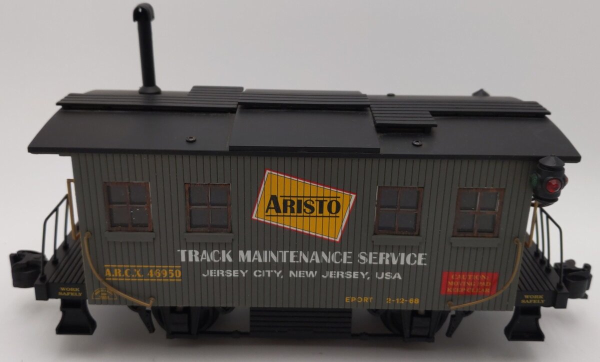 Aristo-Craft 46950 G Track Maint. Service Car/Track Cleaning Car - Metal Wheels VG