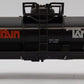Lionel 6-26103 O Gauge GATX Tank Train Single Dome Tank Car EX/Box