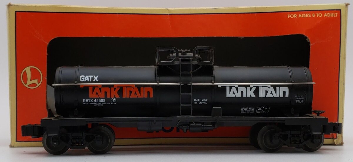 Lionel 6-26103 O Gauge GATX Tank Train Single Dome Tank Car EX/Box