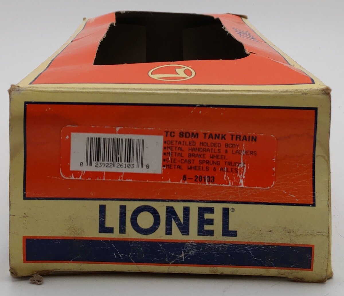 Lionel 6-26103 O Gauge GATX Tank Train Single Dome Tank Car EX/Box