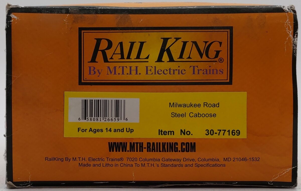 MTH 30-77169 Milwaukee Road Steel Caboose EX/Box