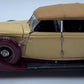 Franklin Mint B11E662 1:24 1934 Packard Convertible in Maroon/Cream LN