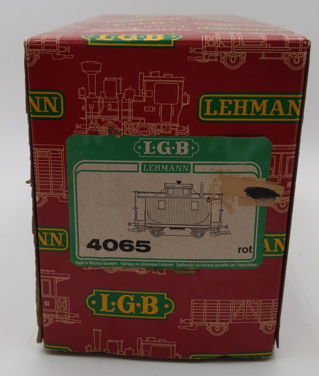 LGB 4065 G Scale Denver & Rio Grande Western Cupola Caboose #4065 EX/Box