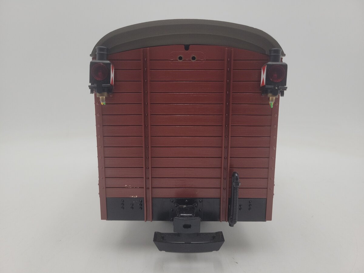 LGB 31190 G Scale DB Illuminated Boxcar with Taillights- Metal Wheels EX