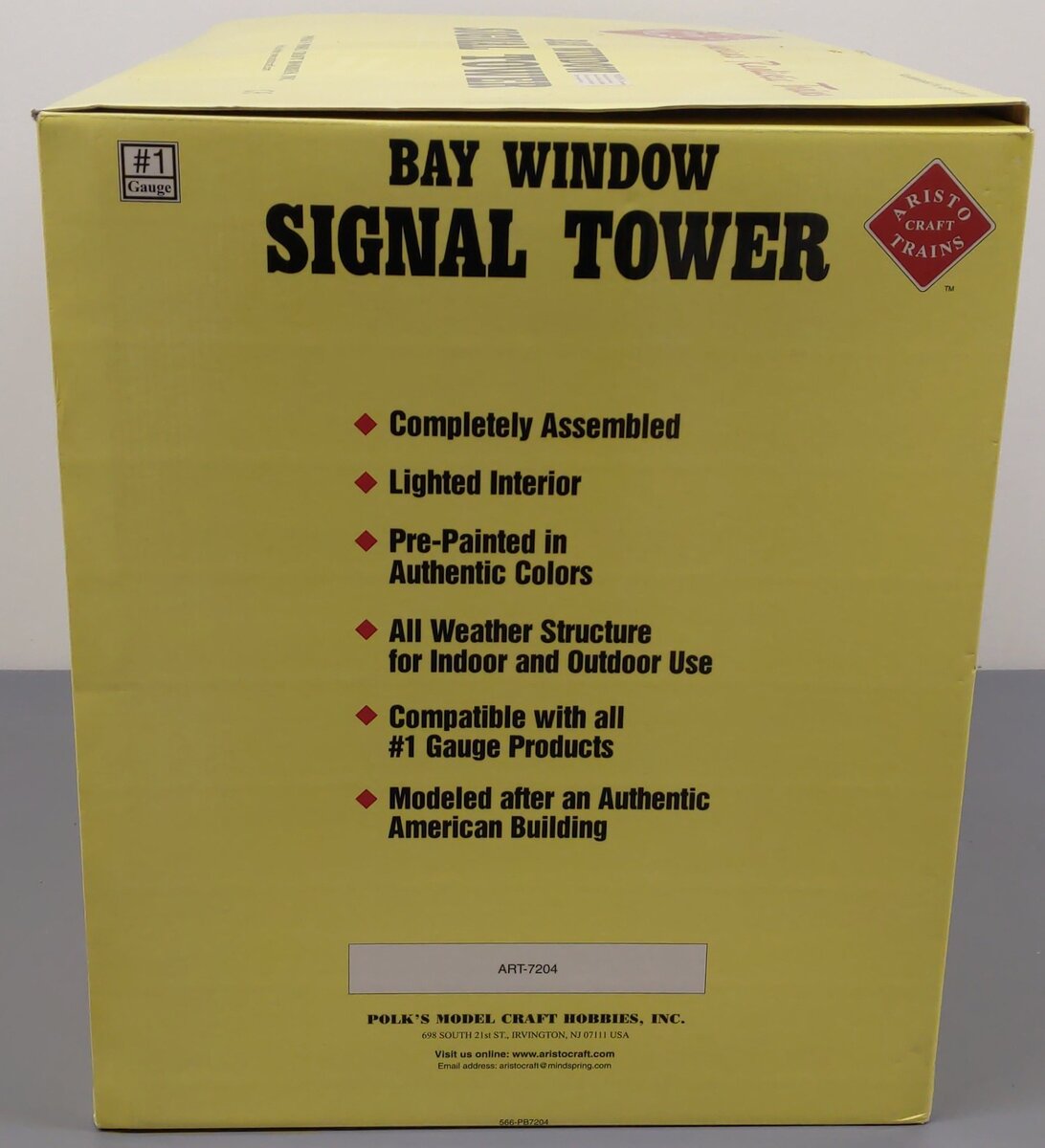 Aristo-Craft 7204 G Scale Bay Window Signal Tower VG/Box