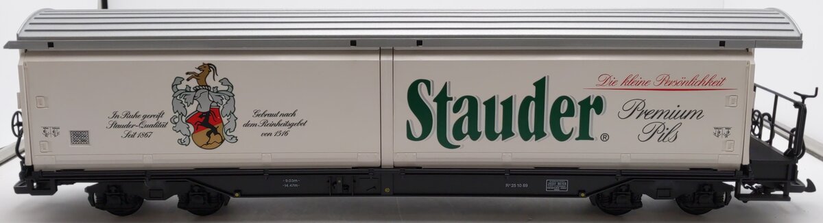 LGB 40573 G Scale Stauder Boxcar with Sliding Doors EX/Box