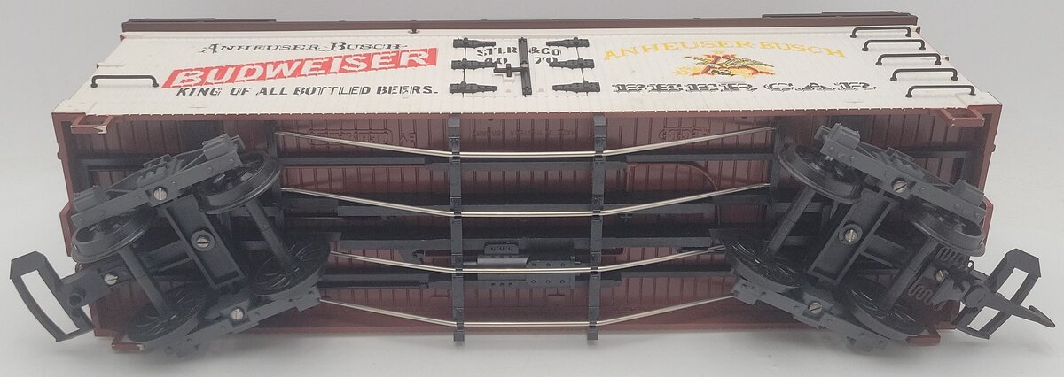 LGB 4070 G Scale Budweiser Woodside Reefer Car #4070 EX/Box