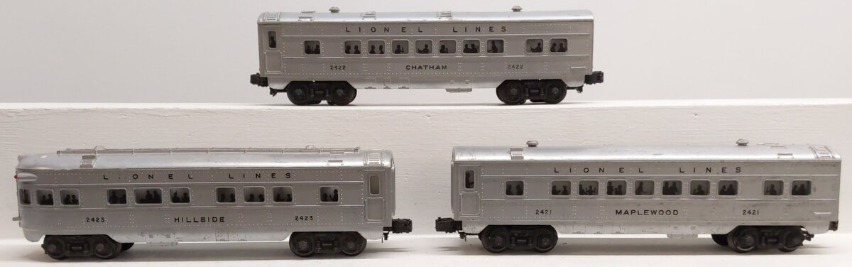 Lionel O Gauge Vintage Lionel Lines Passenger Cars: 2423, 2421, 2422 [3]