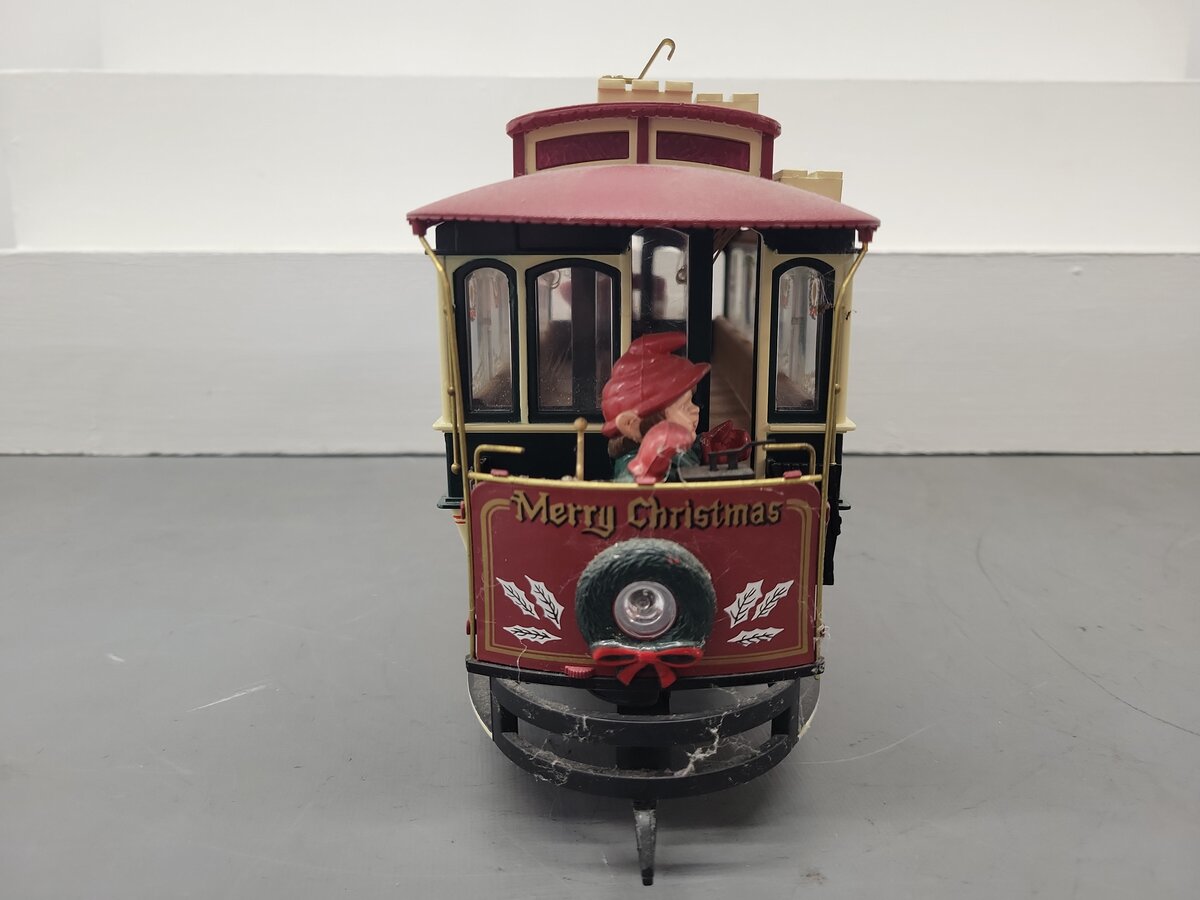 Bachmann 93941 G Season's Greetings Christmas Street Car EX