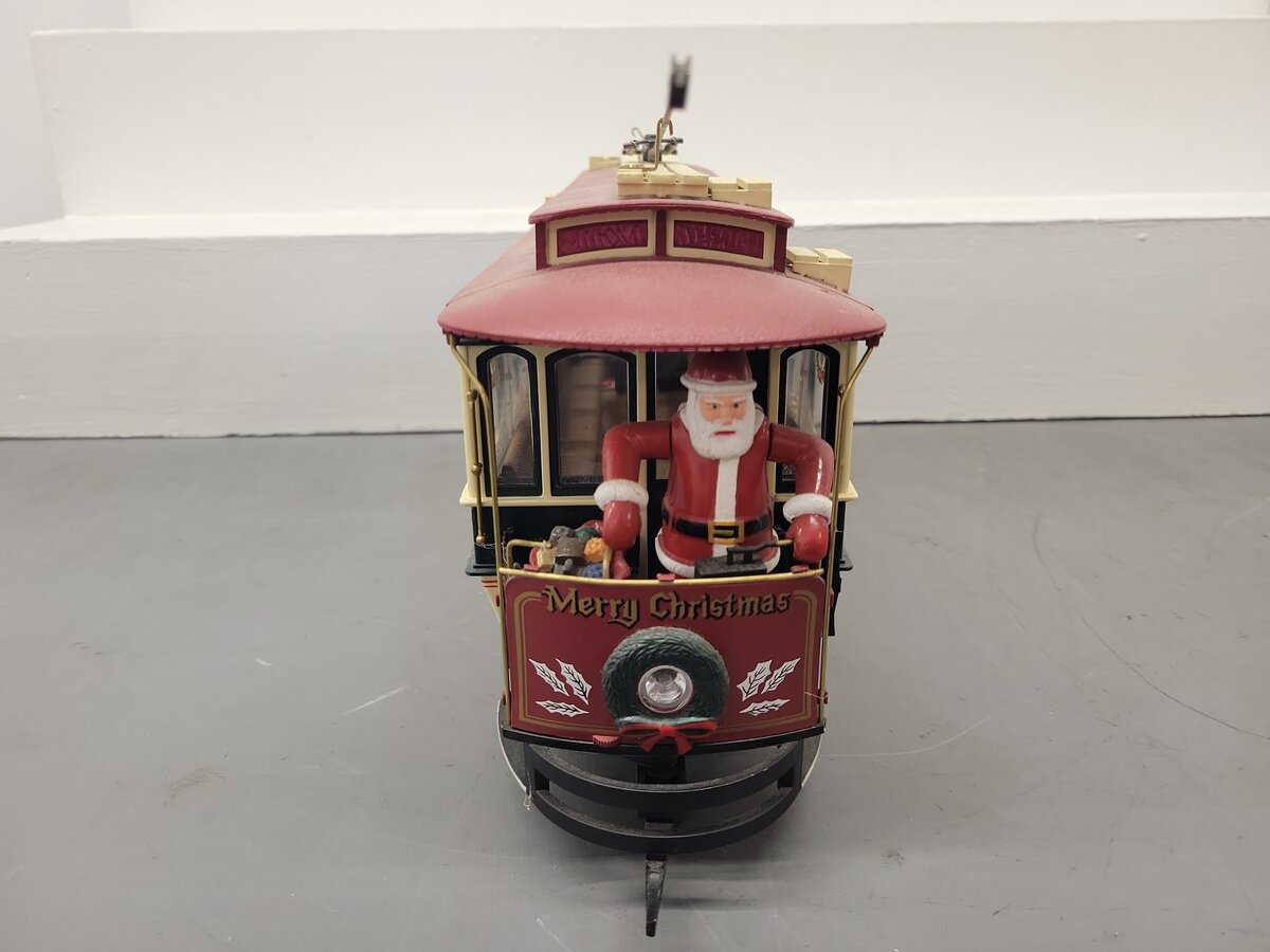 Bachmann 93941 G Season's Greetings Christmas Street Car EX