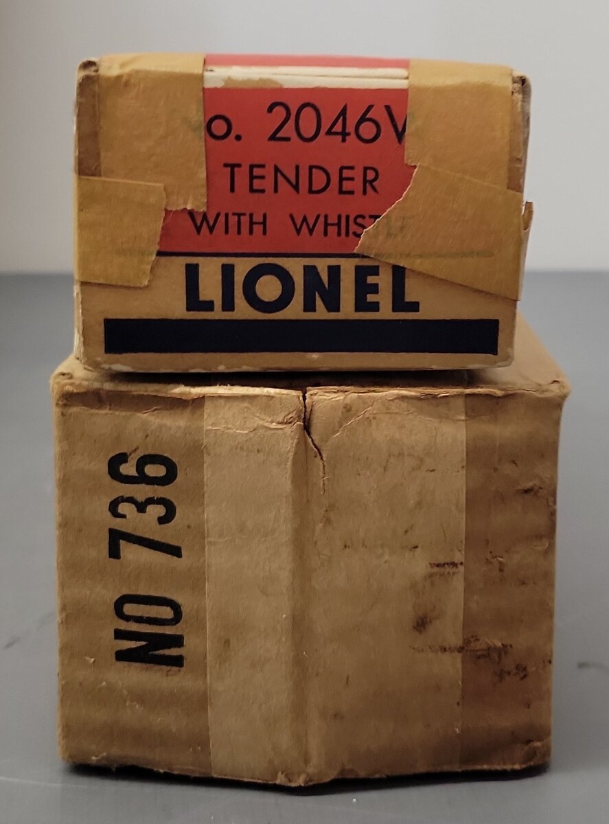Lionel 736 Vintage O 2-8-4 Lionel Lines Diecast Steam Locomotive w/ 2046W Tender VG/Box