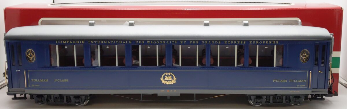 LGB 31655 G Scale Orient Express 1st Class Salon Car - Metal Wheels EX/Box