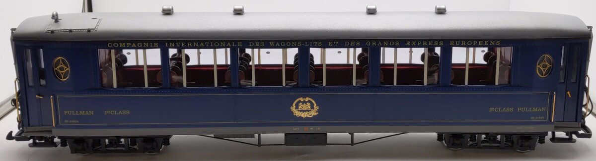 LGB 31655 G Scale Orient Express 1st Class Salon Car - Metal Wheels EX/Box
