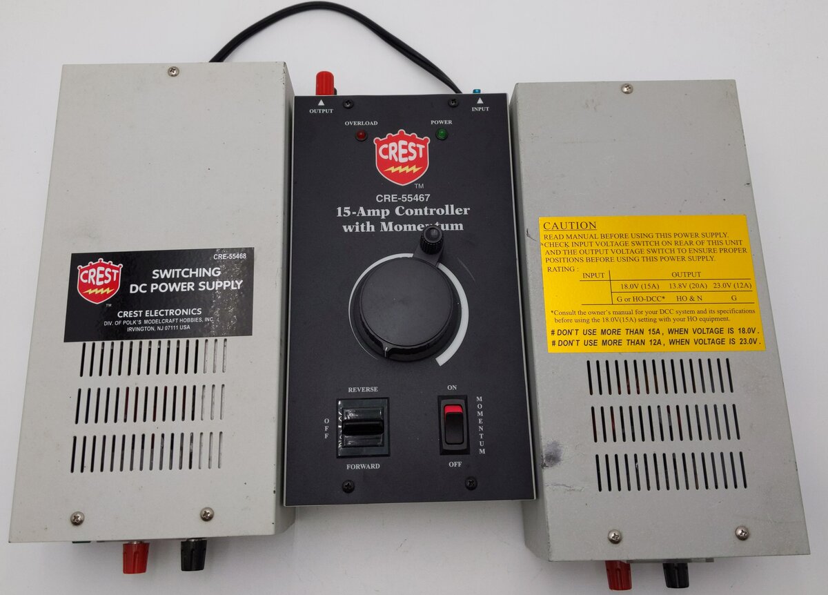 Crest CRE-55467 15 Amp Controller w/2 Power Supply Units VG