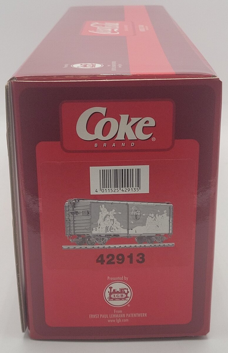 LGB 42913 G Scale Coca-Cola Boxcar EX/Box