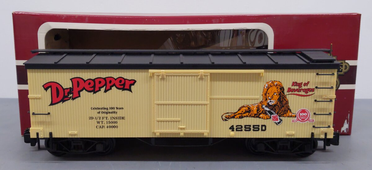 Delton 4255D G Scale Dr. Pepper Boxcar EX/Box