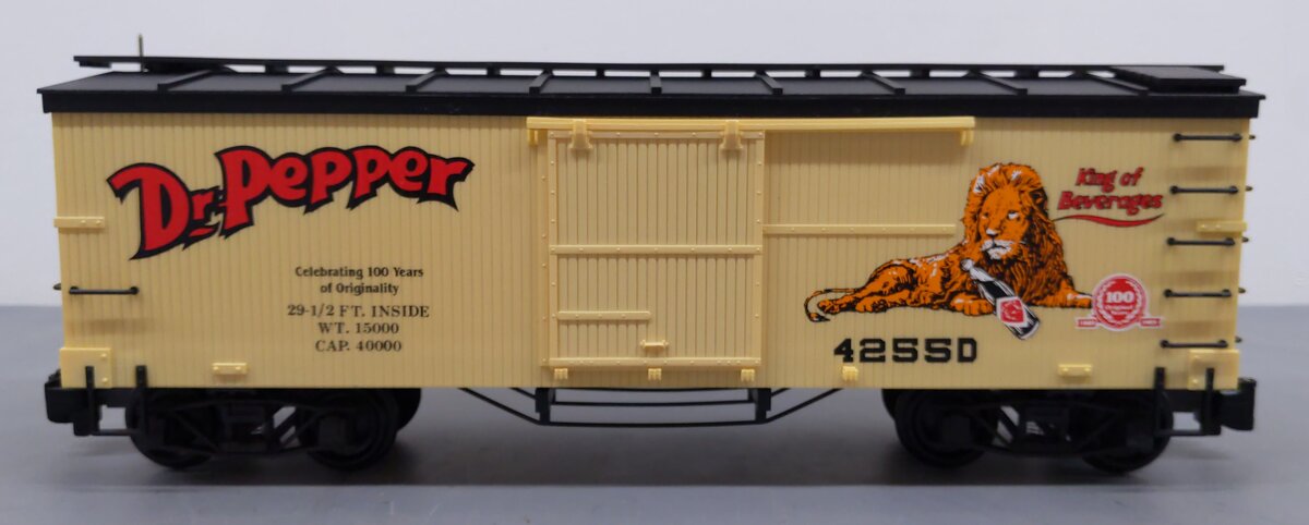 Delton 4255D G Scale Dr. Pepper Boxcar EX/Box