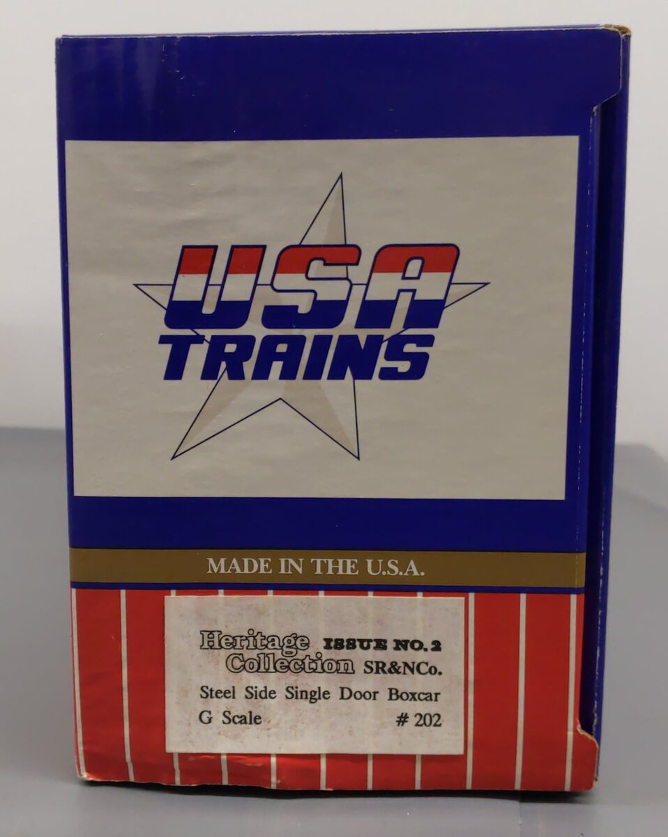 USA Trains 202 G Sunset Railway Steel Side Single Door Boxcar EX/Box