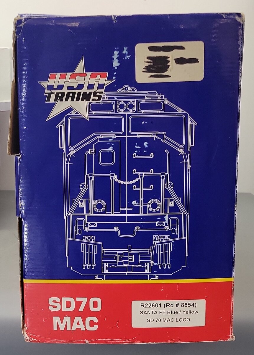 USA Trains 22601 G Santa Fe EMD SD70 Mac Powered Diesel Locomotive #8854 EX/Box