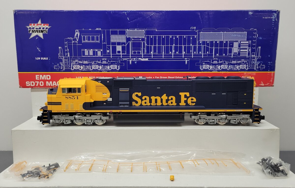USA Trains 22601 G Santa Fe EMD SD70 Mac Powered Diesel Locomotive #8854 EX/Box