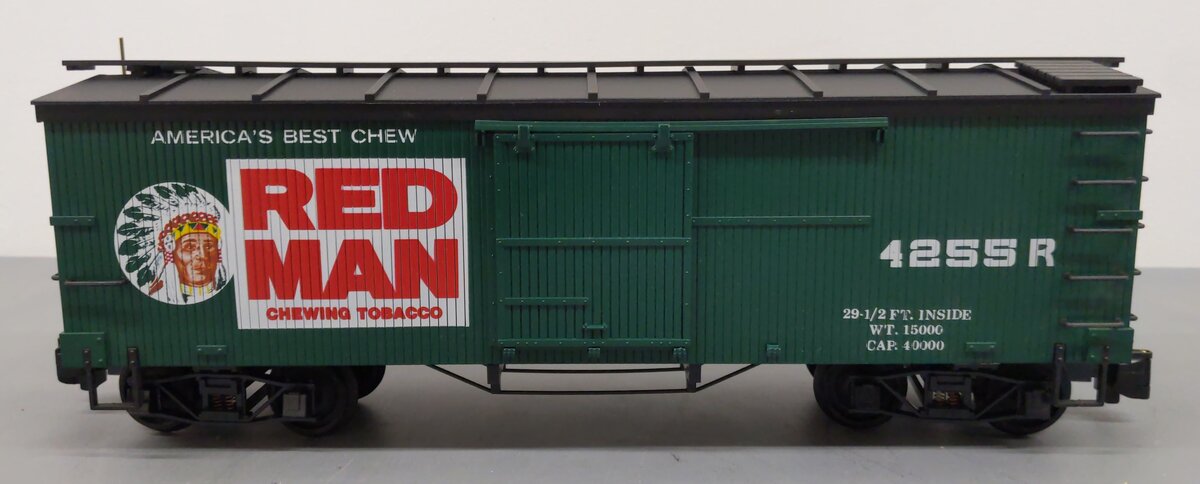 Delton 4255R G Scale Red Man Tobacco Boxcar #4255R EX/Box