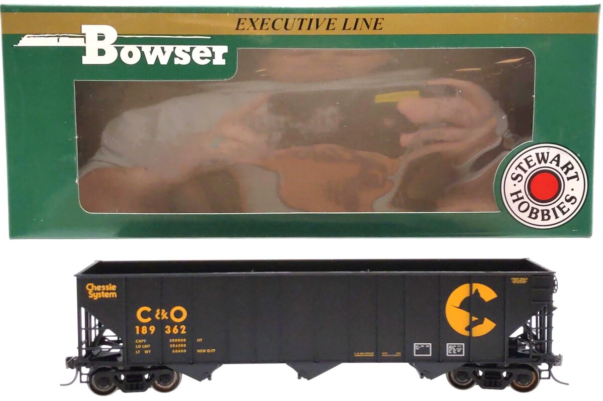Bowser 40689 HO Scale Chessie/C&O 100T Hopper #189362 LN/Box