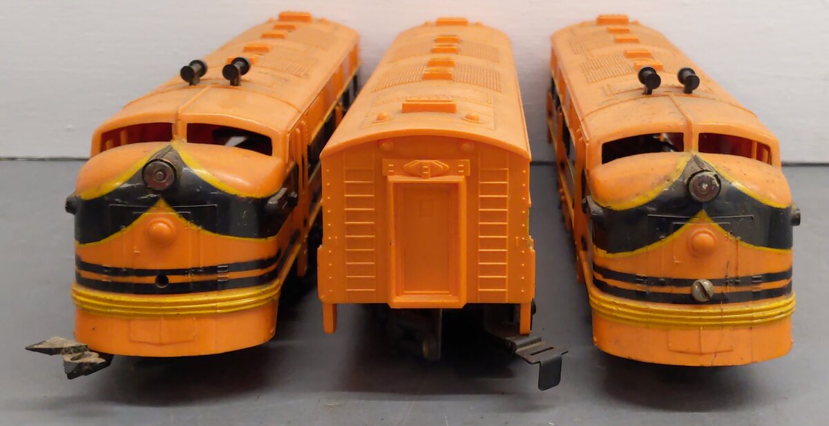 Marx 51 Vintage O Allstate ABA Diesel Locomotive Set VG