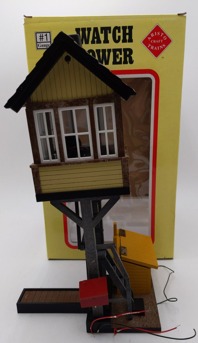 Aristo-Craft ART-7109 G Scale Watch Tower w/ Lights & Smoke EX/Box