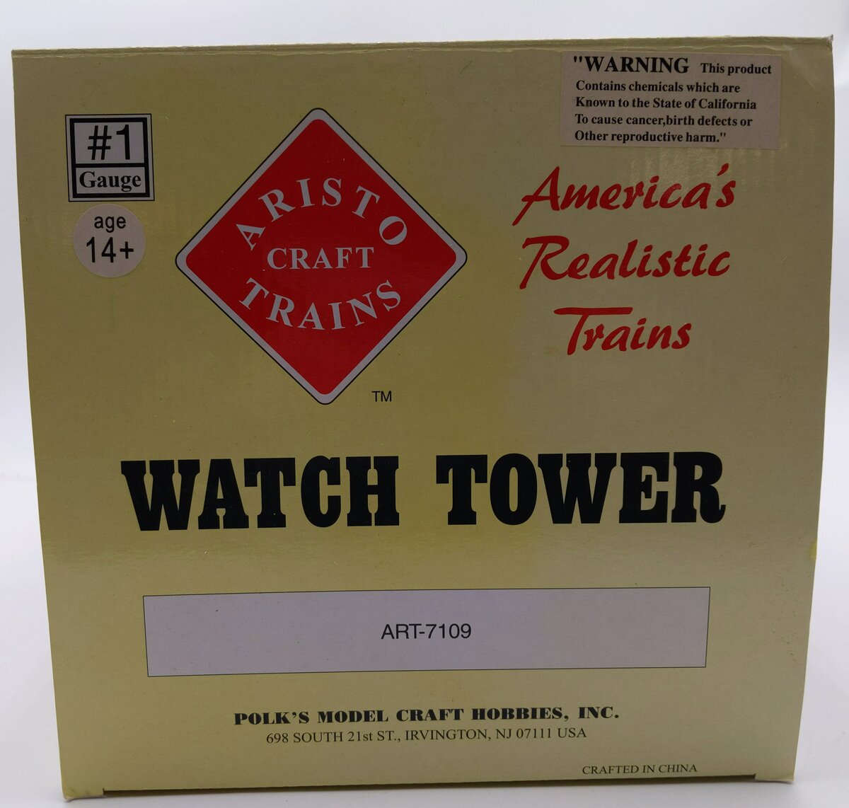 Aristo-Craft ART-7109 G Scale Watch Tower w/ Lights & Smoke EX/Box