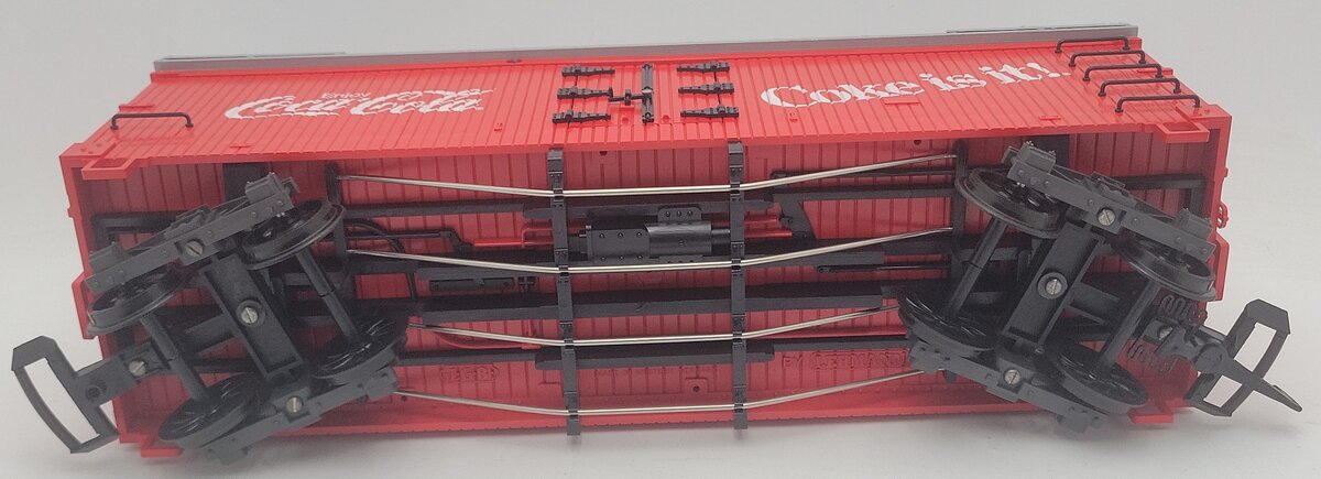 LGB 4072 G Scale Coca-Cola "Coke is It!" Reefer Car - Plastic Wheels EX/Box