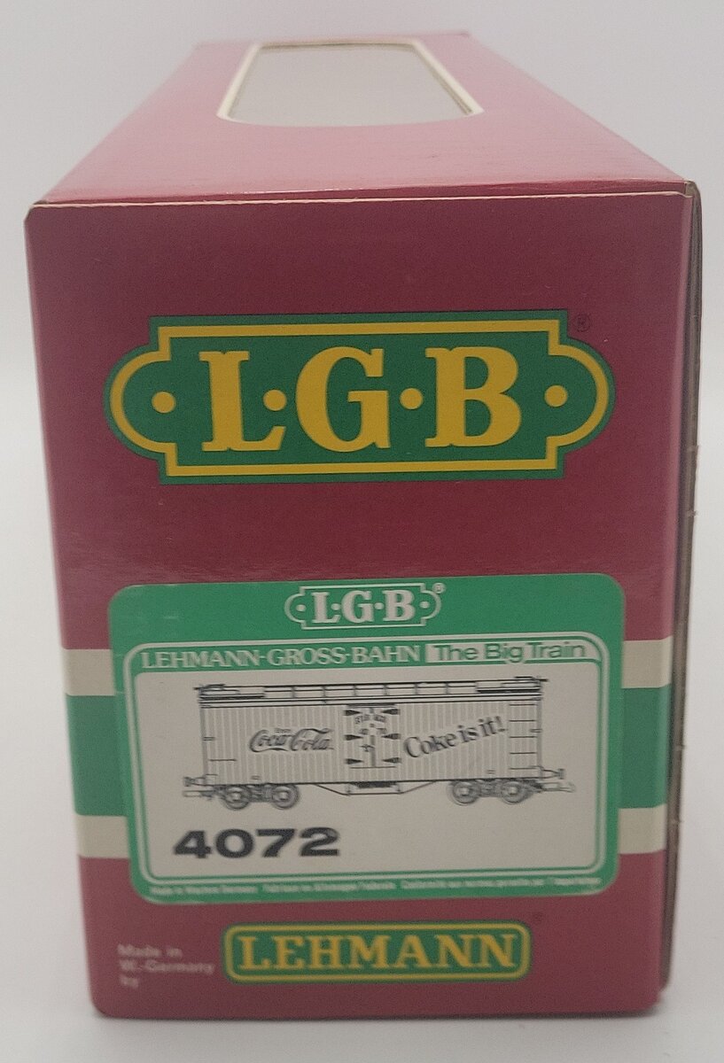 LGB 4072 G Scale Coca-Cola 