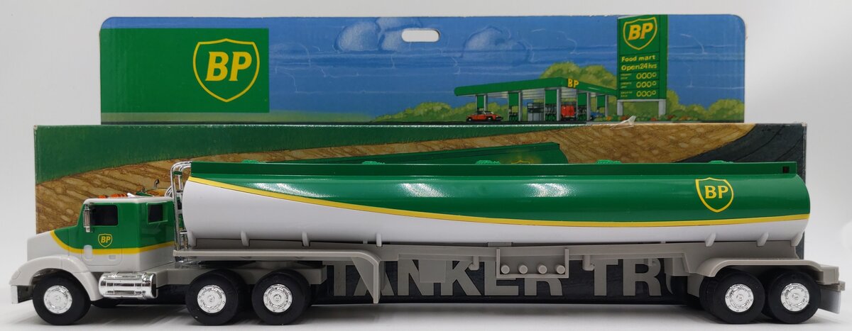 BP Toy Tanker Truck w/ Real Head & Tail Lights EX/Box