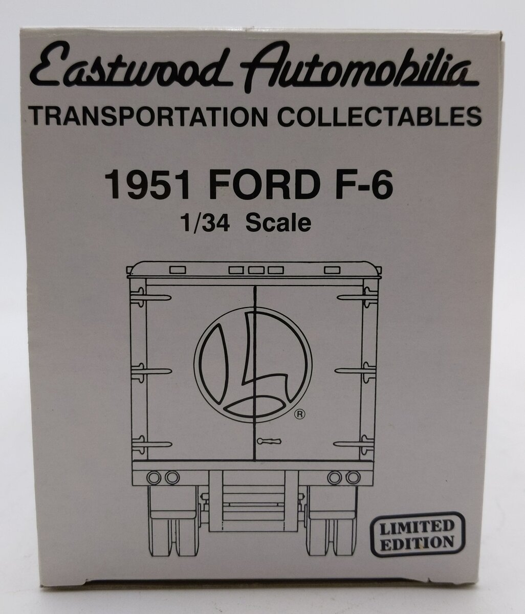 Eastwood 19-0104 1:34 Scale Diecast Lionel Electric Trains 1951 Ford F-6 Truck NIB
