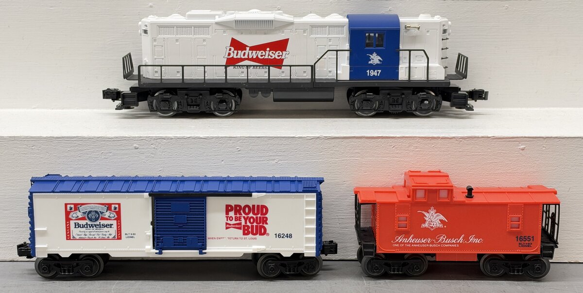 Lionel 6-11810 O Gauge Anheuser Busch Promotional Diesel Freight Train Set EX/Box