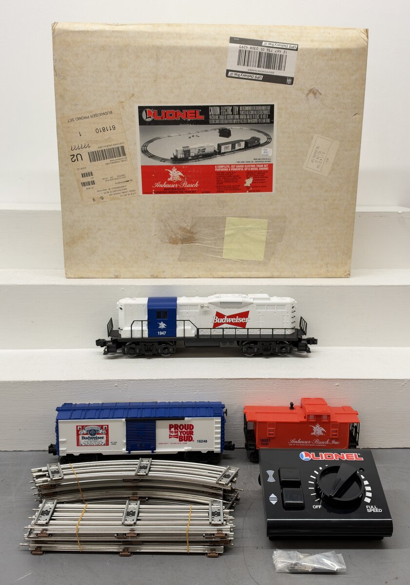 Lionel 6-11810 O Gauge Anheuser Busch Promotional Diesel Freight Train Set EX/Box
