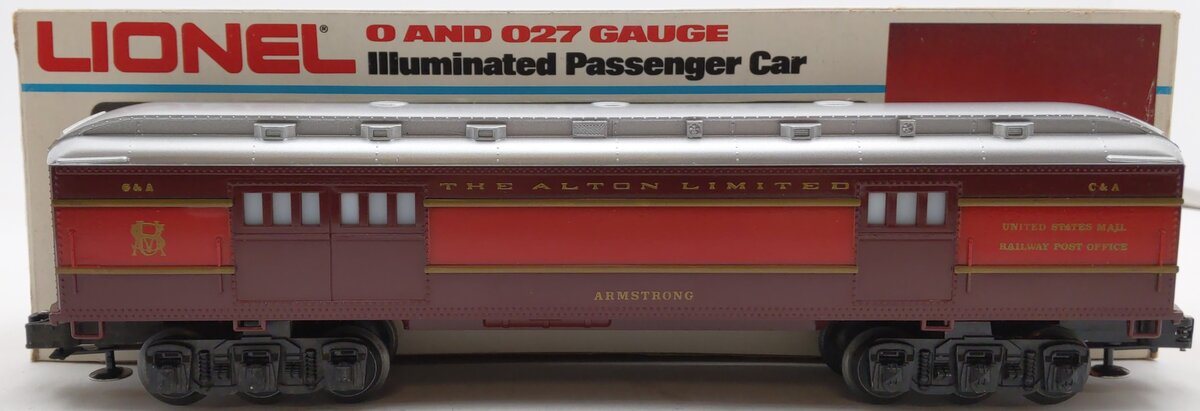 Lionel 6-9554 O Gauge Chicago & Alton "Armstrong" Baggage Car EX/Box