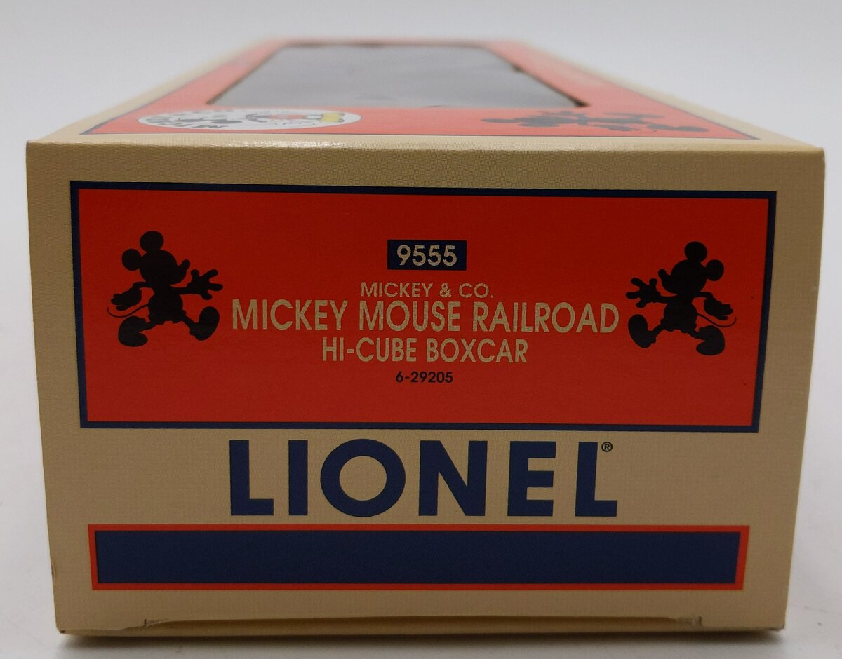 Lionel 6-29205 Mickey Mouse Railroad Hi-Cube Boxcar LN/Box