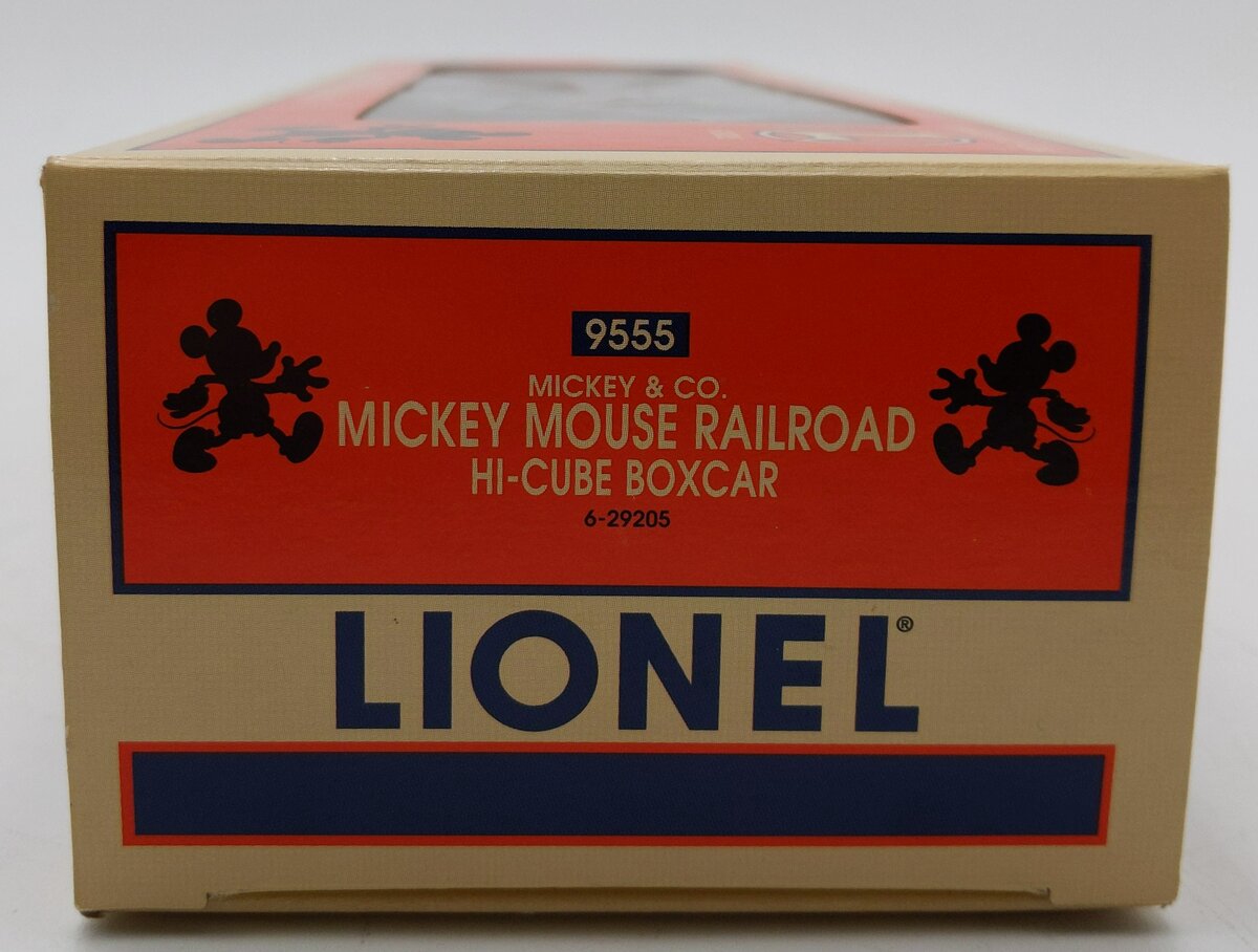 Lionel 6-29205 Mickey Mouse Railroad Hi-Cube Boxcar LN/Box