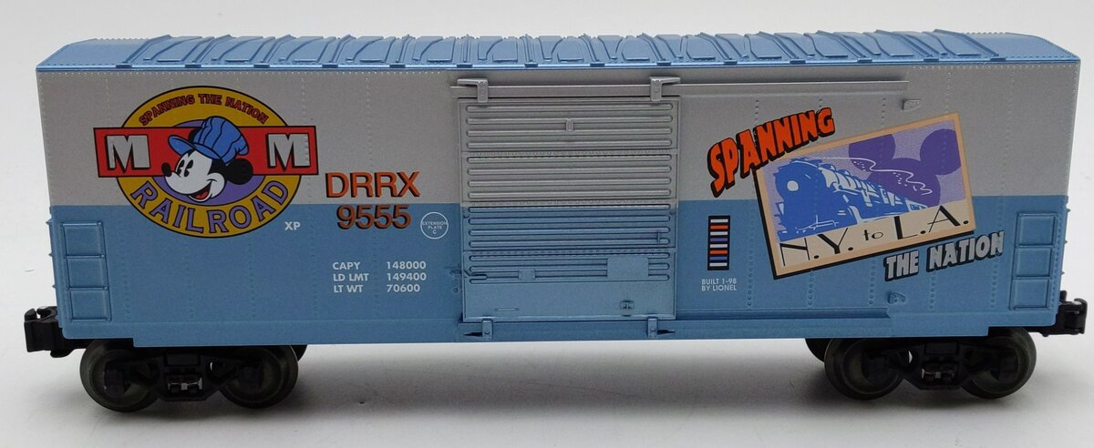 Lionel 6-29205 Mickey Mouse Railroad Hi-Cube Boxcar LN/Box