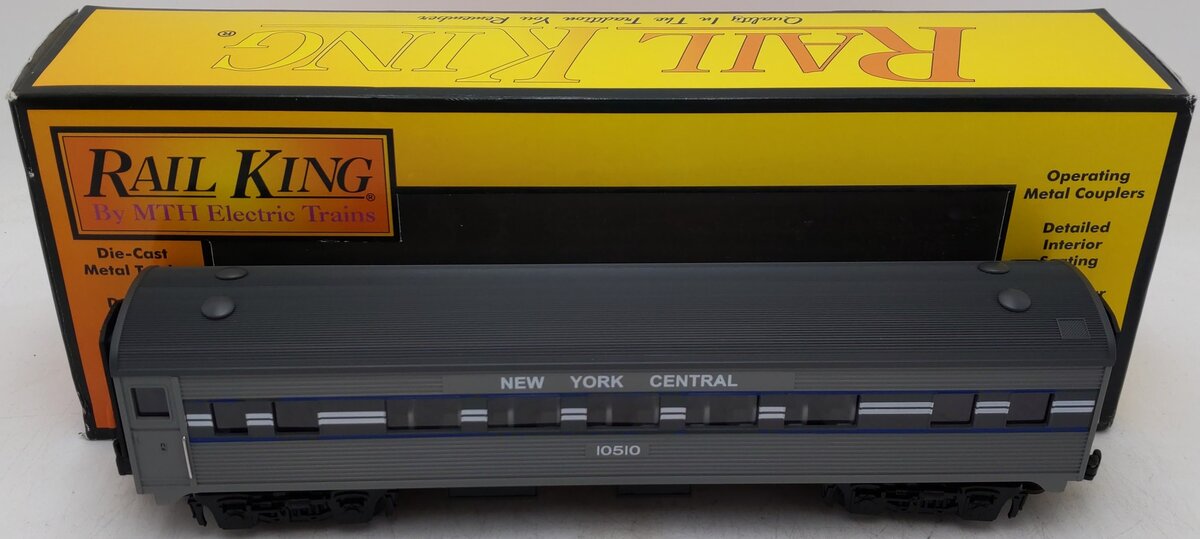 MTH 30-6021 New York Central Streamlined Passenger Car #10510 EX/Box