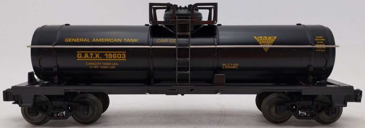 Lionel 6-19603 O Gauge GATX Single Dome Tank Car EX/Box