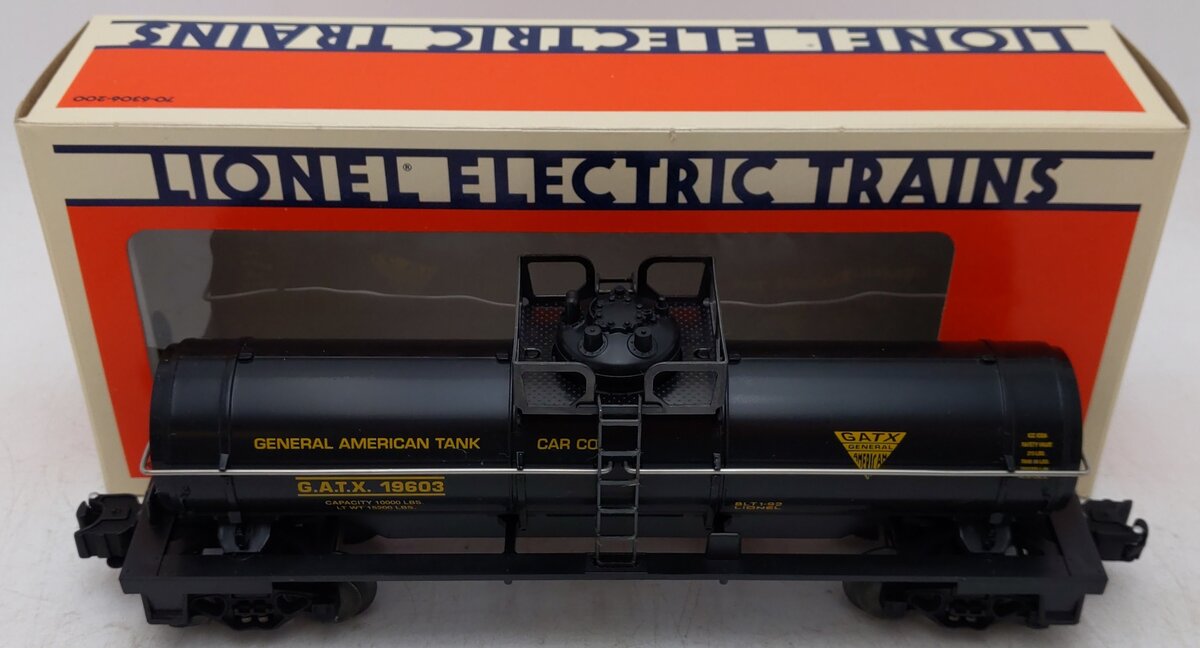 Lionel 6-19603 O Gauge GATX Single Dome Tank Car EX/Box
