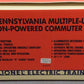 Lionel 6-18310 O Gauge PA Multiple-Unit Non-Powered Commuter Cars #483/485 EX/Box