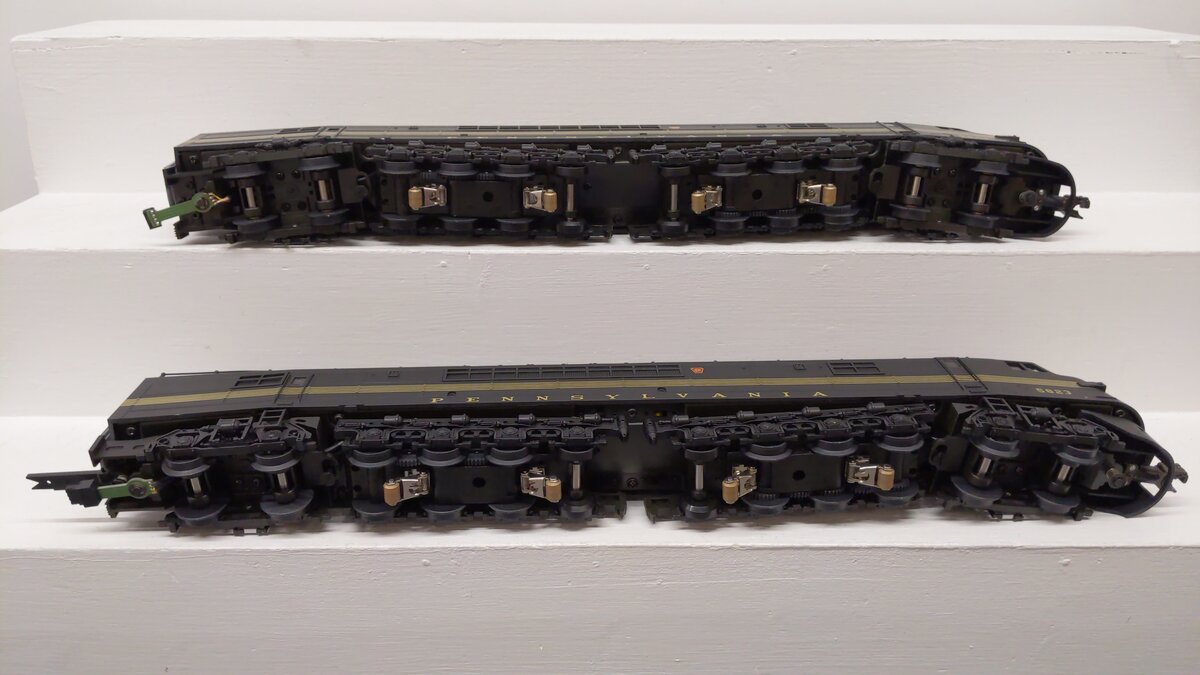 MTH 20-2200-1 O Gauge PRR Centipede AA Diesel Engine Set w/PS1 #5823 EX/Box