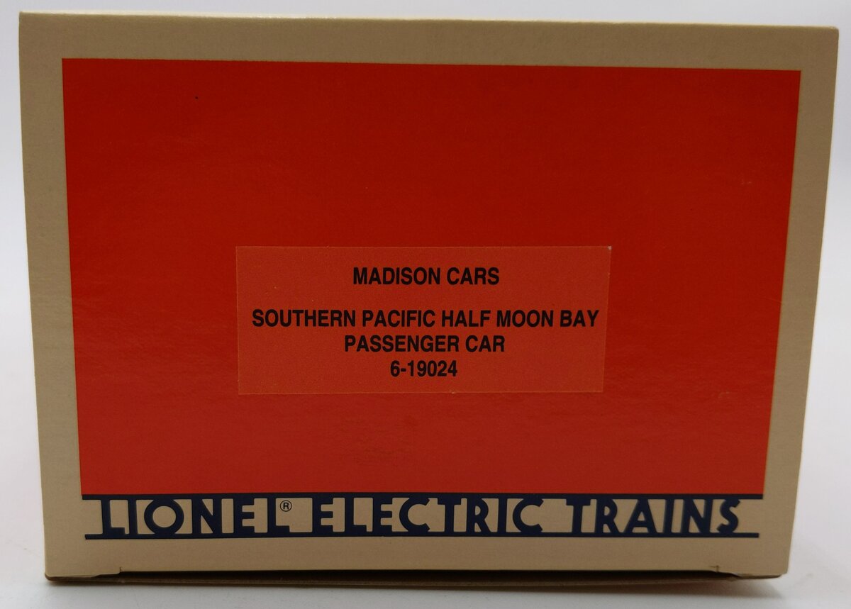 Lionel 6-19024 O Gauge Southern Pacific "Half Moon Bay" Madison Passenger Car EX/Box