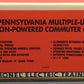 Lionel 6-18306 O Gauge Pennsylvania Multiple-Unit Commuter Cars #483/4574 EX/Box