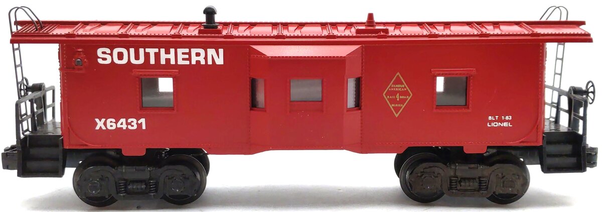 Lionel 6-6431 O Southern "Famous American Railroad" Bay Window Caboose #X6431 EX/Box