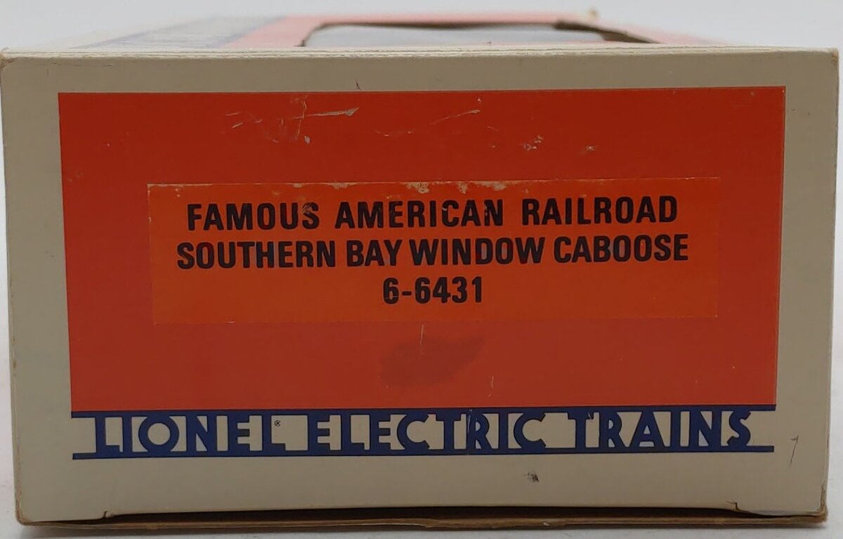 Lionel 6-6431 O Southern "Famous American Railroad" Bay Window Caboose #X6431 EX/Box